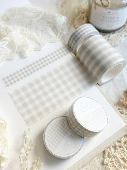 gray plaid washi tape