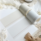 note paper grid wide washi tape