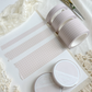 salmon pink grid washi tape