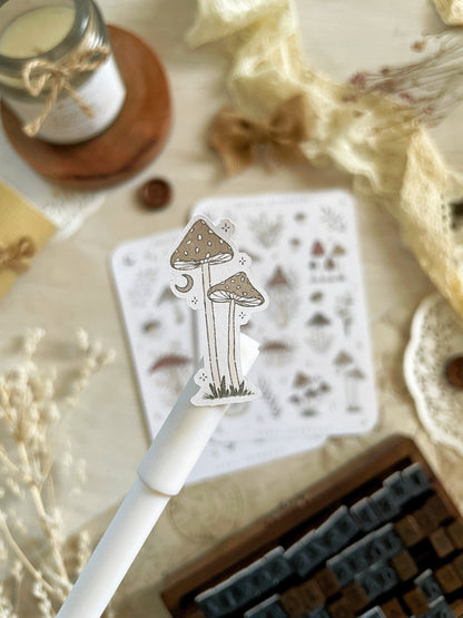 magical mushrooms & frames sticker sheets