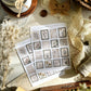 vintage postage stamps sticker sheet