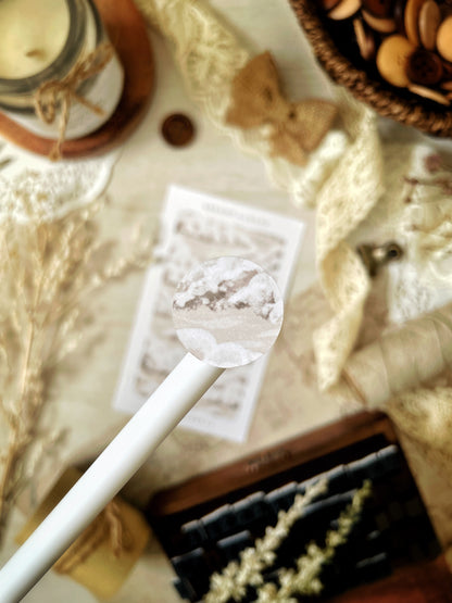 creamy clouds sticker sheet - 1pc