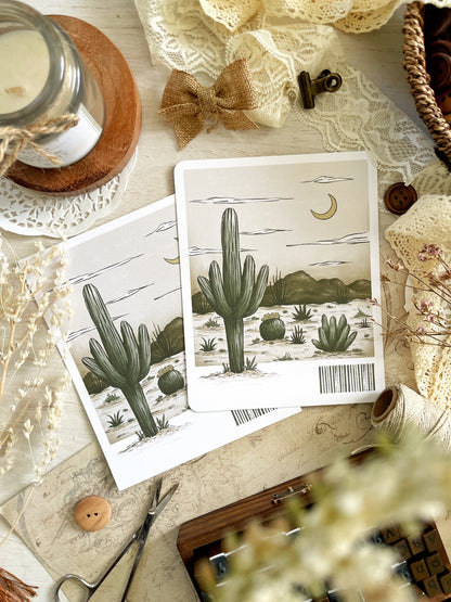 *retiring* cactus dream art print 5x6.25