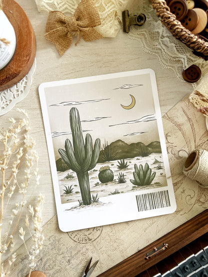*retiring* cactus dream art print 5x6.25