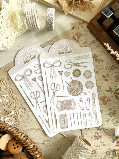 craft supplies sticker sheet - 1pc