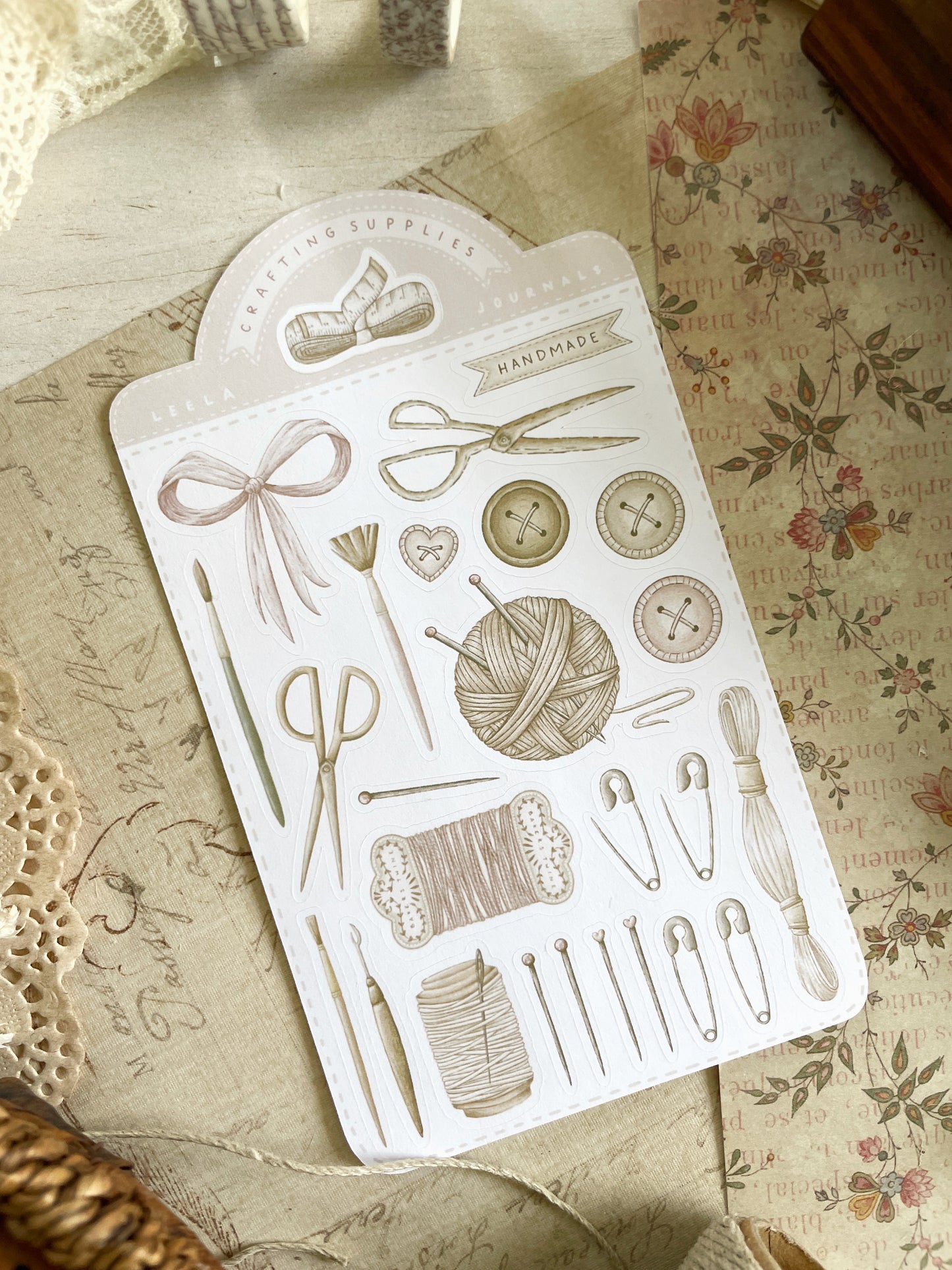 craft supplies sticker sheet