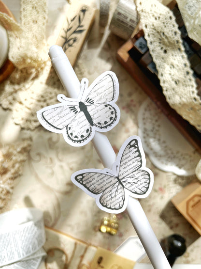 coffee stained butterflies sticker sheets
