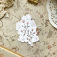 floral butterfly sticker flake 1.75x2.5