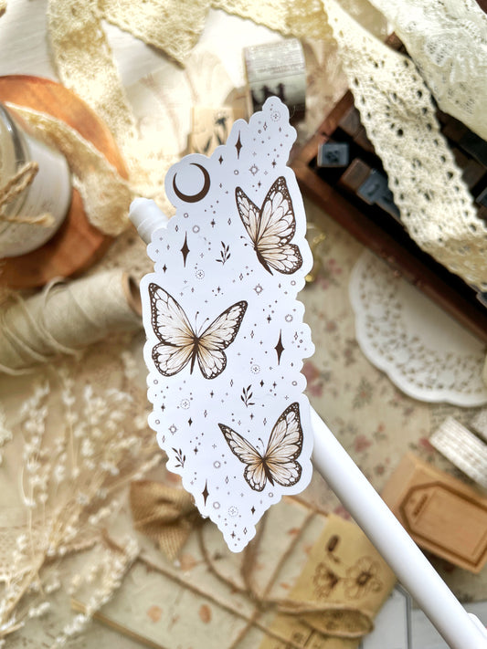 whimsical butterfly sticker flake 1.5x4