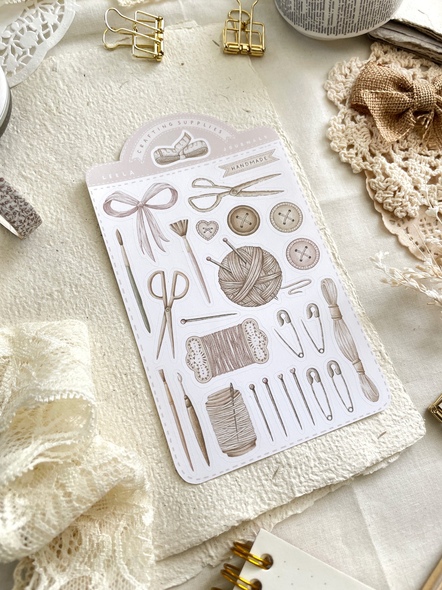 craft supplies sticker sheet