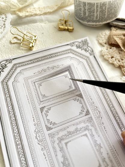 russian doll frames sticker sheet - 2pc set