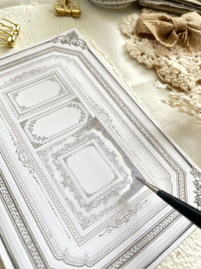 russian doll frames sticker sheet - 2pc set