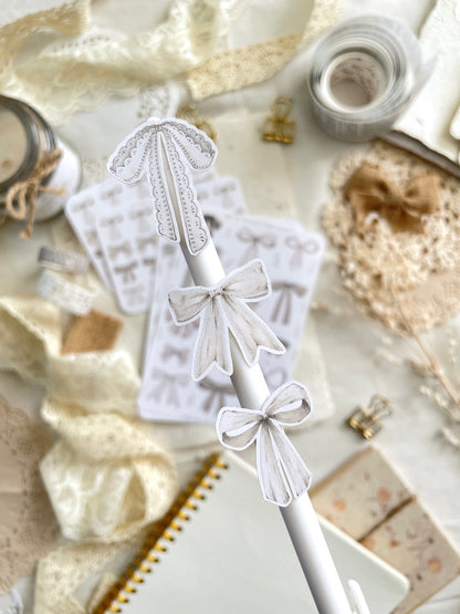 bows sticker sheet - 2pc set