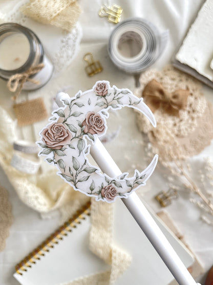 rose moon sticker flake 2.25x2.25