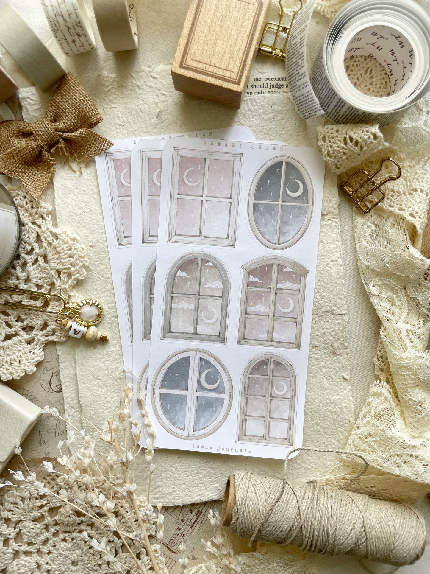 dreamy windows sticker sheet - 1pc – leela journals