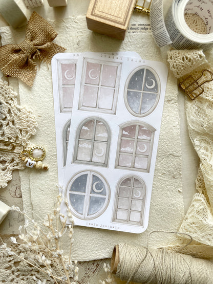 dreamy windows sticker sheet - 1pc