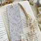 white rose butterfly bookmark