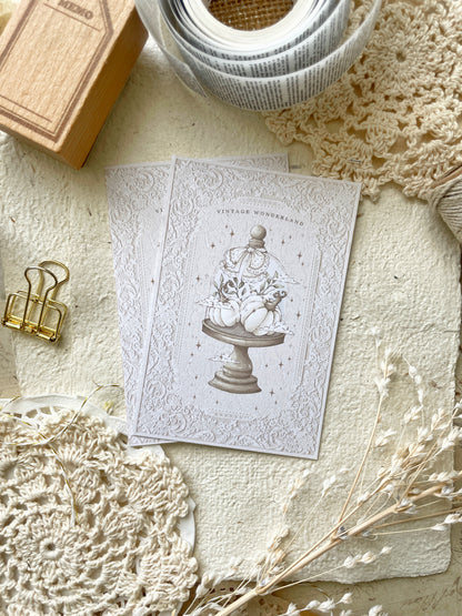 *retiring* vintage whimsical journaling card 2.75x4