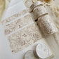 white rose & butterflies washi tape