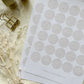 linen dots & reinforcers sticker sheet
