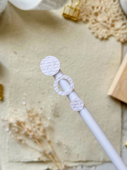 script dots & reinforcers sticker sheet