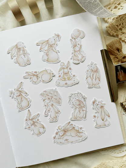 bunny sticker flake bundle