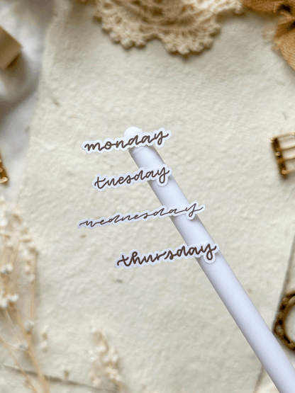 monthly & weekly headers 1 sticker sheet - 3pc set