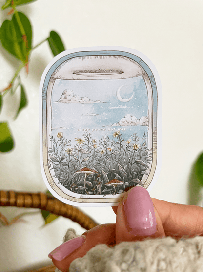 support ukraine sticker flake 2x2.5