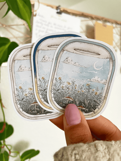 support ukraine sticker flake 2x2.5