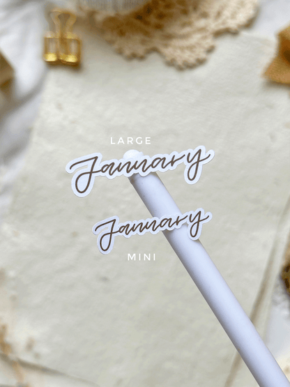 monthly & weekly headers 2 sticker sheet - 3pc set