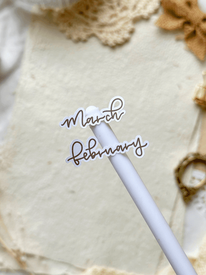 monthly & weekly headers 1 sticker sheet - 3pc set