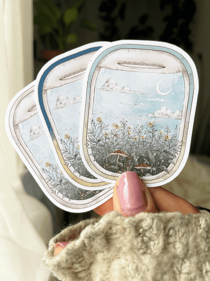 support ukraine sticker flake 2x2.5